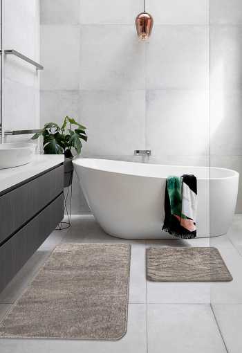 Kúpeľňová predložka BARI šedohnědá