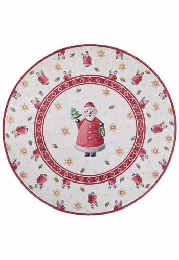 Kruhový kusový koberec Villeroy & Boch Toy´s Delight Limited Edition 106273 Cream Red