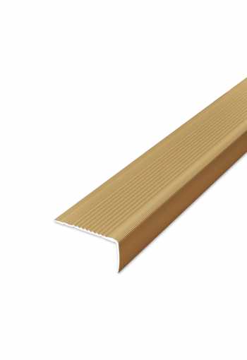 Schodová hrana samolepící - zlatá 45x23 mm