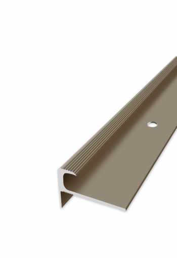 Schodový profil vrtaný - Šampaň Matný 30x17 mm