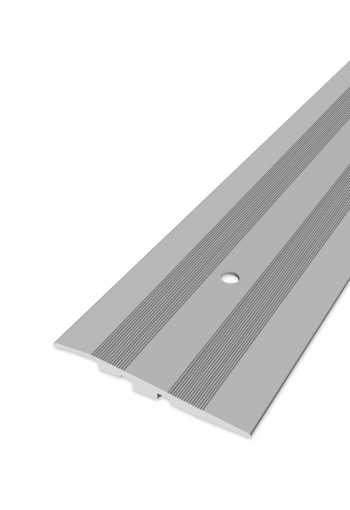 Ukončovací profil vrtaný - Stříbrný 80x17 mm