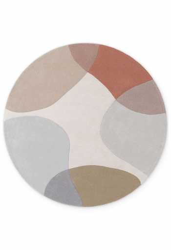 Kruhový kusový koberec Ted Baker Hackney 106355 Grey Beige