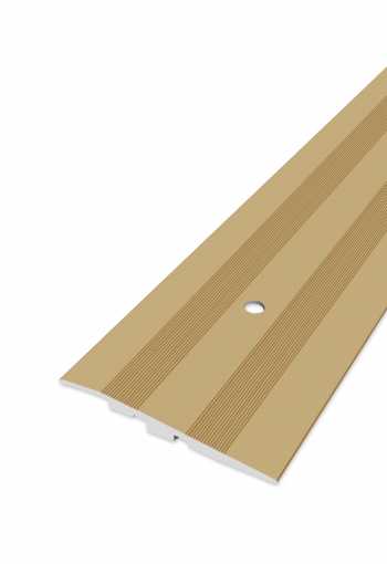 Ukončovací profil vrtaný - Zlatý 80x17 mm