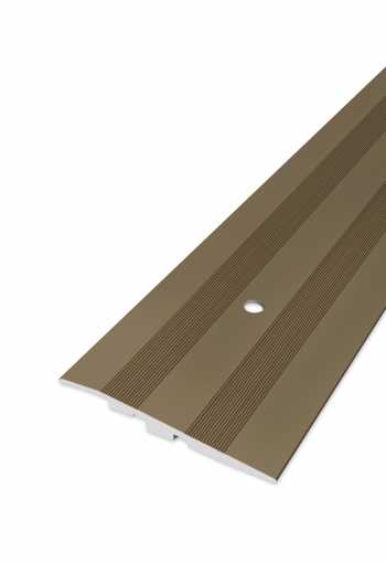 Ukončovací profil vrtaný - Bronzový 80x17 mm