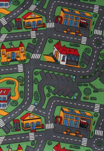 Dětský metrážový koberec City Life 158 / TOWER