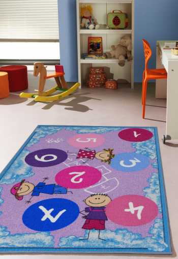 Dětský kusový koberec Twister 932 Fialový