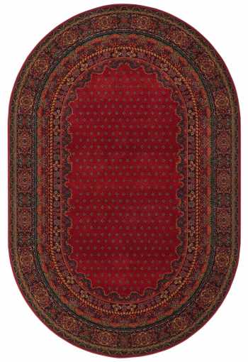 Kusový koberec POLONIA Baron Burgund 2 - Ovál