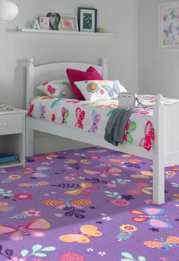 Dětský metrážny koberec PAPILLON 17