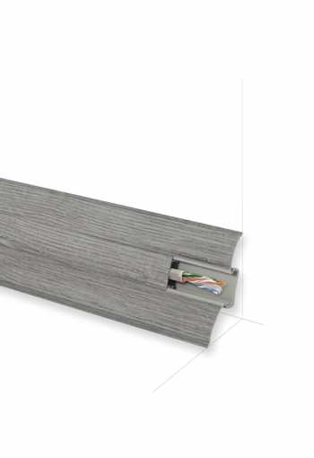 Podlahová lišta KORNER Perfecta 25-60-0-215 Dub Milenium tmavý