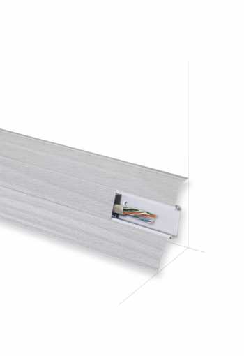 Podlahová lišta KORNER Perfecta 25-60-0-121 Jasan šedý