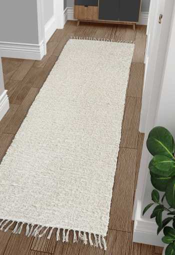 Ručně tkaný koberec - Béžový