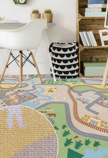 Dětský metrážový koberec ROADTRIP