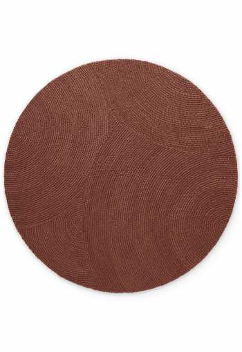 Kruhový kusový koberec Hanse Home Calmio 106402 Red Brown