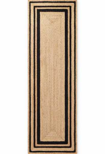 Kusový běhoun Hanse Home Jutta 106302 Natural Gold Black