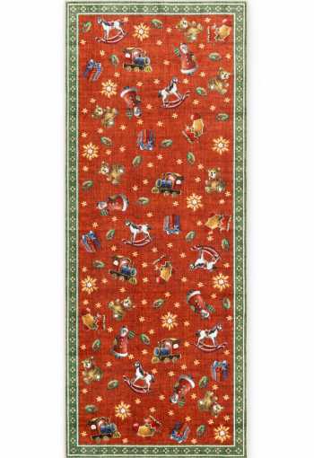 Kusový běhoun Villeroy & Boch Toy´s Delight Nostalgic Noel 106499 Red Green