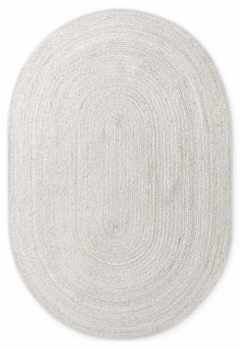 Kusový koberec Hanse Home Jute Braided 106321 White - ovál