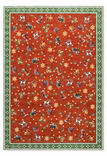Kusový koberec Villeroy & Boch Toy´s Delight Nostalgic Noel 106499 Red Green