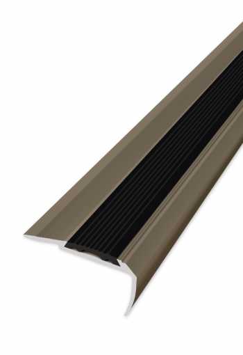 Schodová hrana vrtaná - Šampaň 60x34 mm