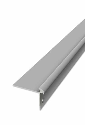 Schodová hrana vrtaná - Stříbrná 42x32 mm