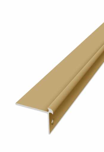 Schodová hrana vrtaná - Zlatá 41x31 mm