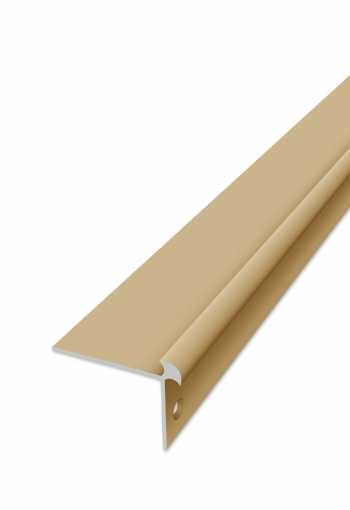 Schodová hrana vrtaná - Zlatá 42x32 mm