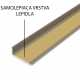 Schodová hrana samolepící - Šampaň 24,5x10 mm