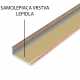 Schodová hrana samolepící - Limba Bosco 24,5x10 mm