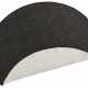 Kusový koberec Northrugs Twin 103096 Black kruh