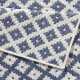 Kusový běhoun Northrugs Twin 103128 Blue Cream