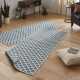 Kusový běhoun Northrugs Twin 103128 Blue Cream