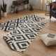 Kusový běhoun Northrugs Twin 103129 Black Cream
