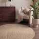 Kruhový kusový koberec Hanse Home Calmio 106221 Light Beige