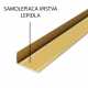 Schodová hrana samolepící - zlatá 45x23 mm