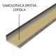 Schodová hrana samolepící - Ořech Grando 24,5x10 mm