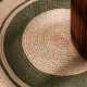 Kruhový kusový koberec Hanse Home Jute Braided 106330 Natural Gold Green