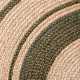 Kruhový kusový koberec Hanse Home Jute Braided 106330 Natural Gold Green