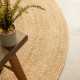 Kruhový kusový koberec Hanse Home Jute Braided 106005 Gold