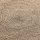 Kruhový kusový koberec Hanse Home Jute Braided 106006 Grey Brown