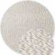 Kruhový kusový koberec Elle Decoration Lyon 106317 Natural Cream Grey