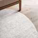 Kruhový kusový koberec Hanse Home Bouclé 106325 White