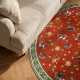 Kruhový kusový koberec Villeroy & Boch Toy´s Delight Nostalgic Noel 106499 Red Green