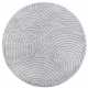 Kruhový kusový koberec Elle Decoration New York 106205 Light Grey