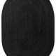 Kusový koberec Hanse Home Jute Braided 106322 Black - ovál