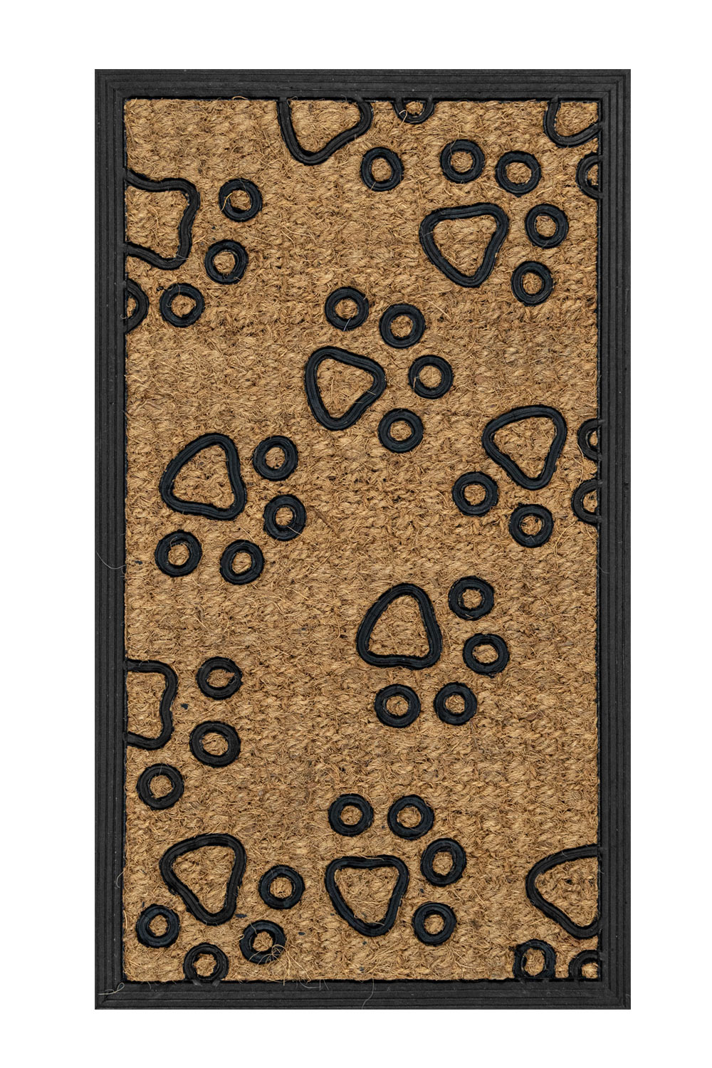 Kokosovo-gumová rohožka - ťapky 40x70 cm