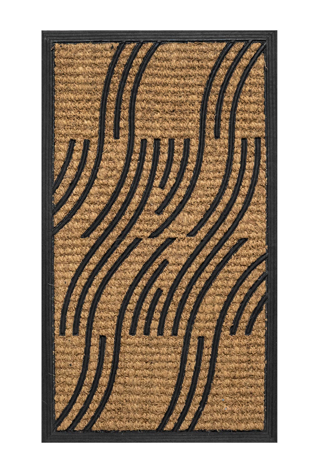 Kokosovo-gumová rohožka - vlnky 40x70 cm