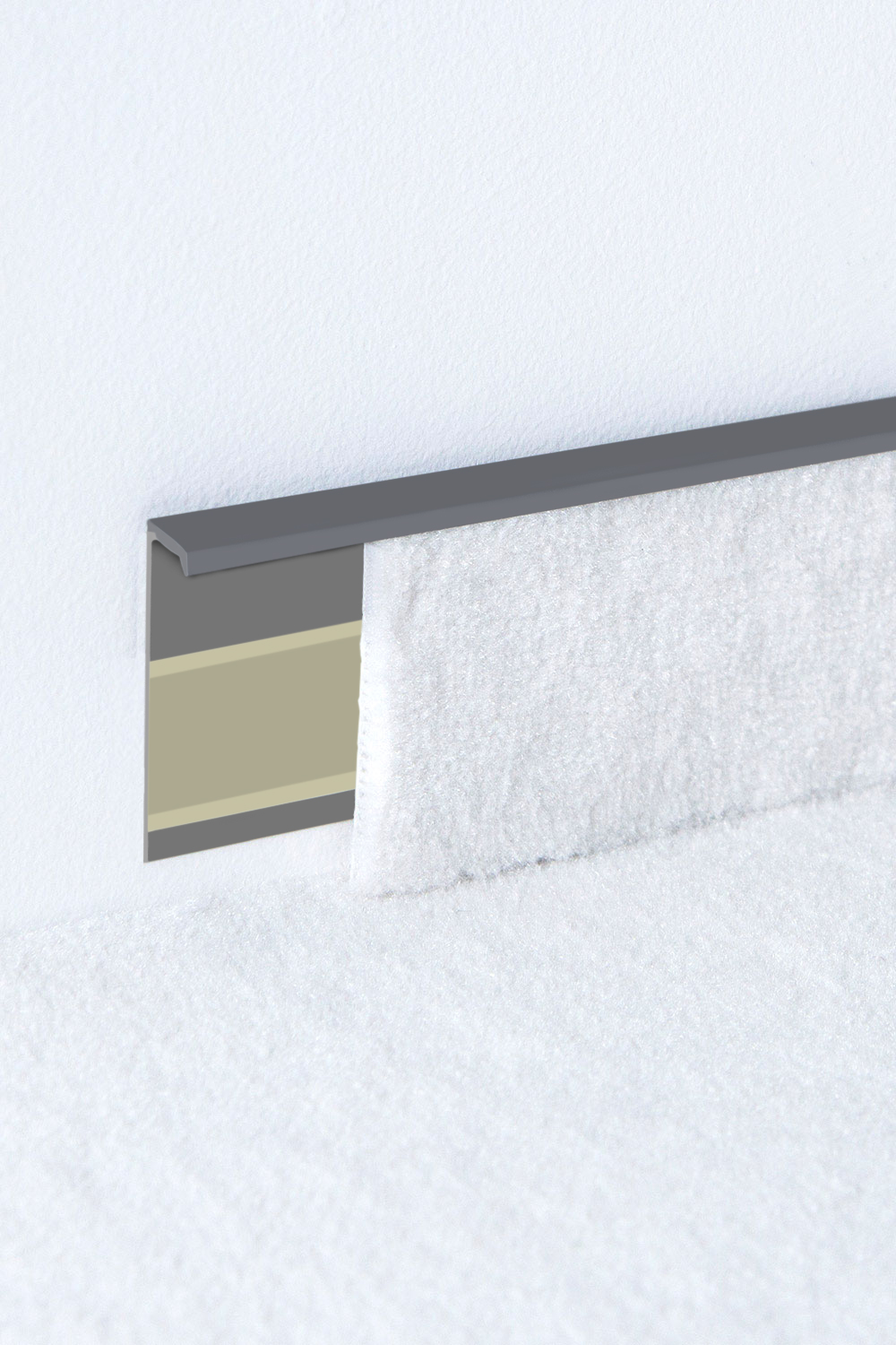 Levně Kobercová lišta Döllken TLE 55 - 0146 Šedá 250 x 5,5 cm