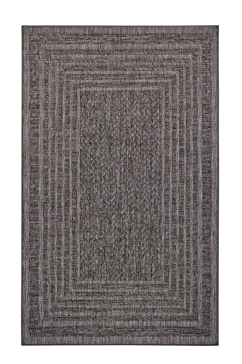 Kusový koberec Northrugs Forest 103993 Dark grey 120x170 cm