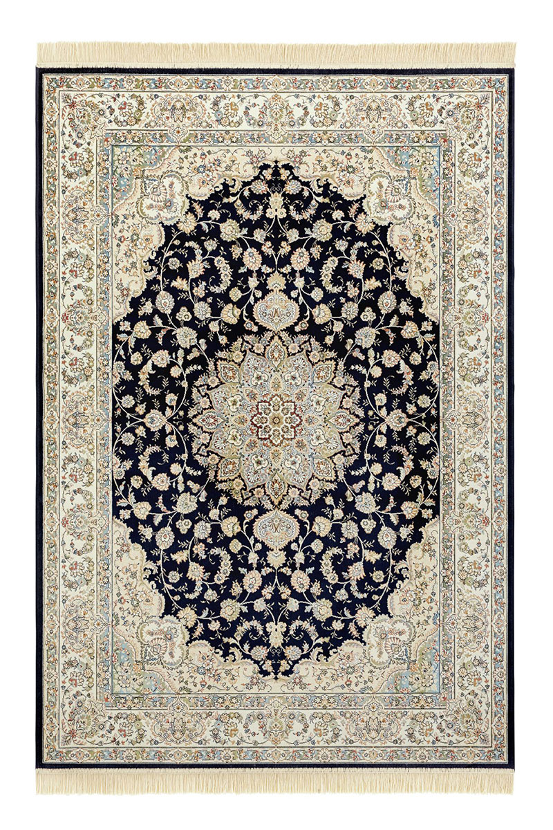 Kusový koberec Nouristan Naveh 104378 Dark blue Cream 95x140 cm