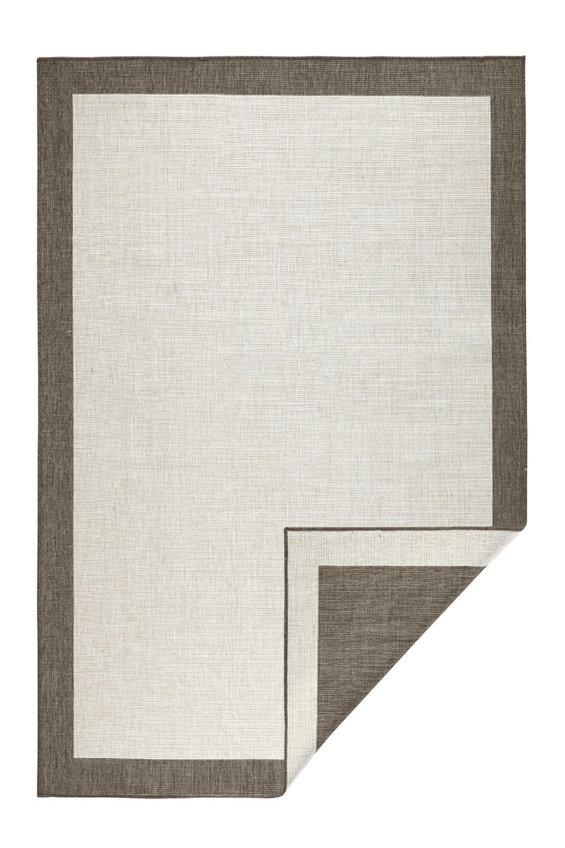 Kusový koberec Northrugs Twin 103107 Brown Cream 160x230 cm