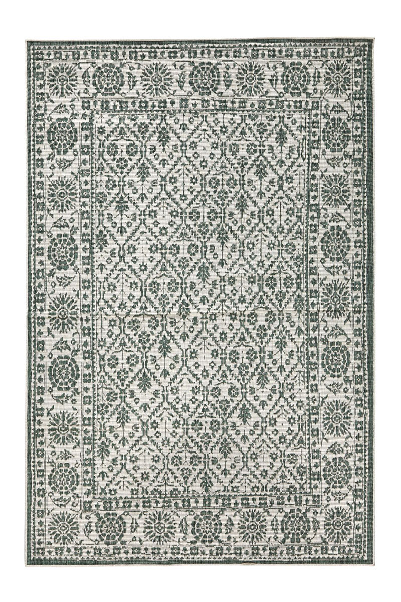 Kusový koberec Northrugs Twin 103115 Green Cream 80x150 cm